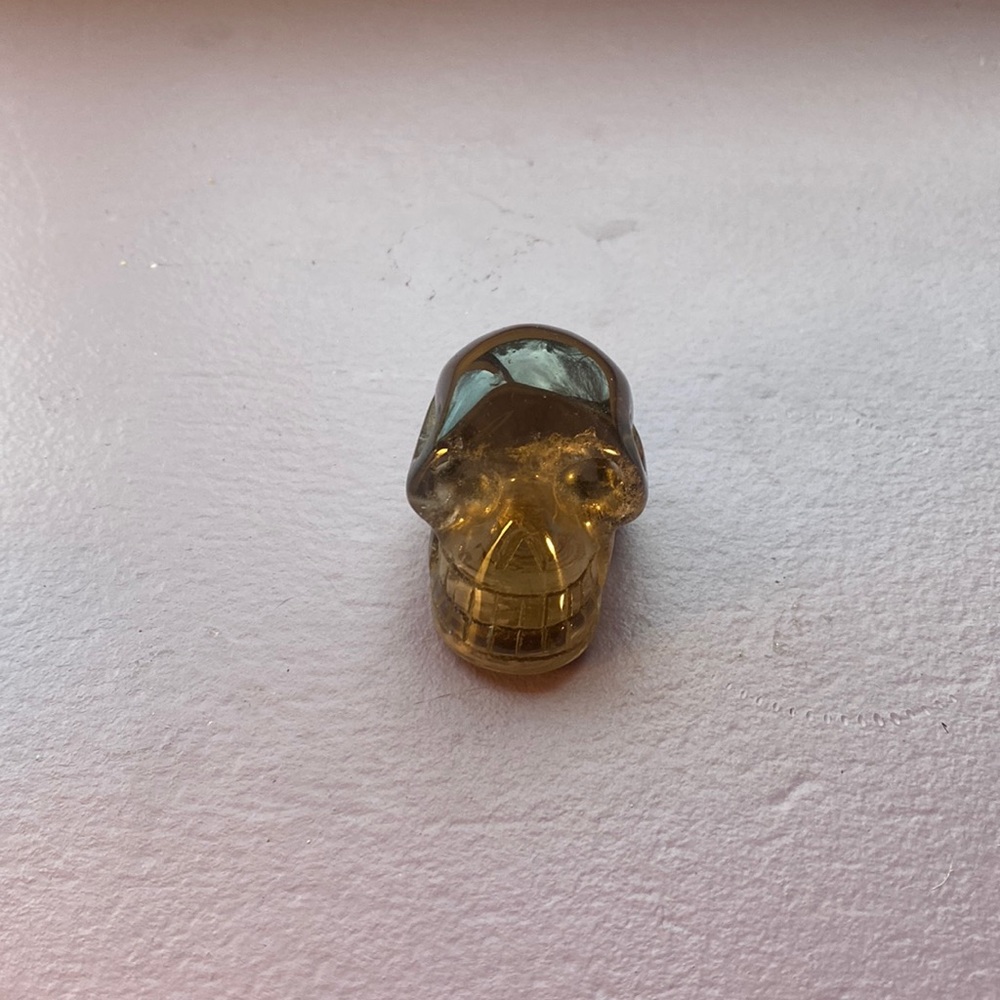 Smokey quartz skull